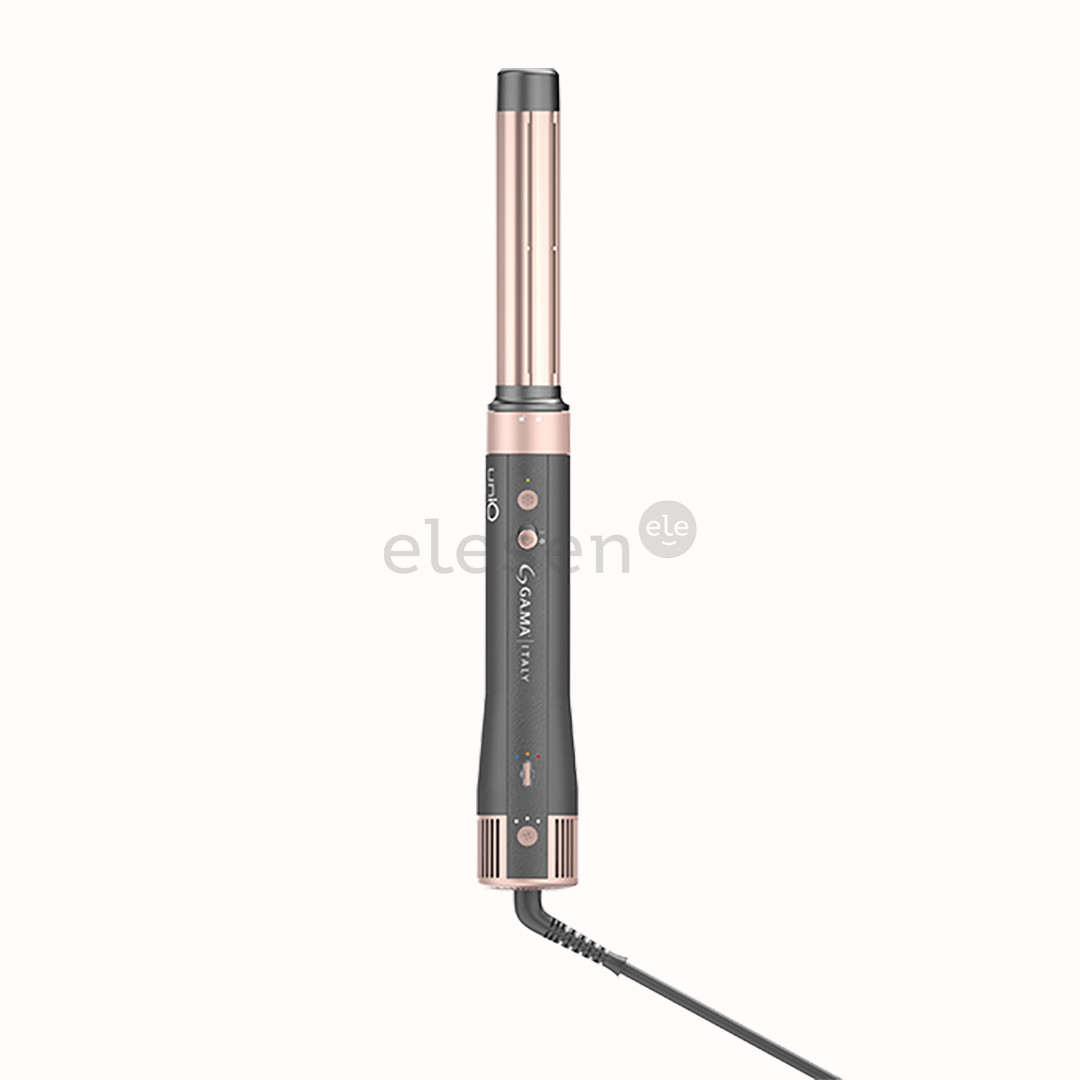 GA.MA Aura UniQ, 1500 W, tamsiai pilkos/rožinės - Plaukų formavimo šukos