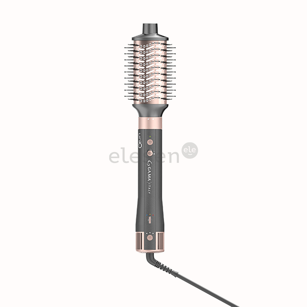 GA.MA Aura UniQ, 1500 W, tamsiai pilkos/rožinės - Plaukų formavimo šukos