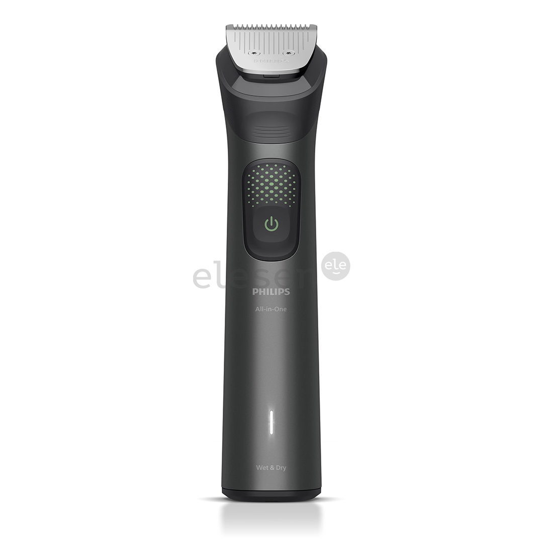 Philips All-in-One Trimmer 9000 Series, Wet & Dry, 15-in-1, pilka - Plaukų kirpimo mašinėlė + OneBlade