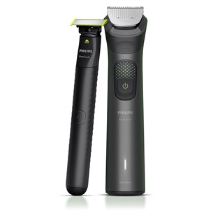 Philips All-in-One Trimmer 9000 Series, Wet & Dry, 15 в 1, серый - Мультитриммер  + OneBlade