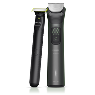 Philips All-in-One Trimmer 9000 Series, Wet & Dry, 15-in-1, pilka - Plaukų kirpimo mašinėlė + OneBlade