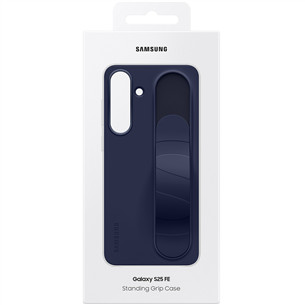 Samsung Standing Grip Case, Galaxy S25 FE, tamsiai mėlynas - Dėklas