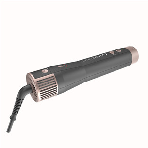 GA.MA Vibrance UniQ, 1500 W, tamsiai pilkos/rožinės - Plaukų formavimo šukos