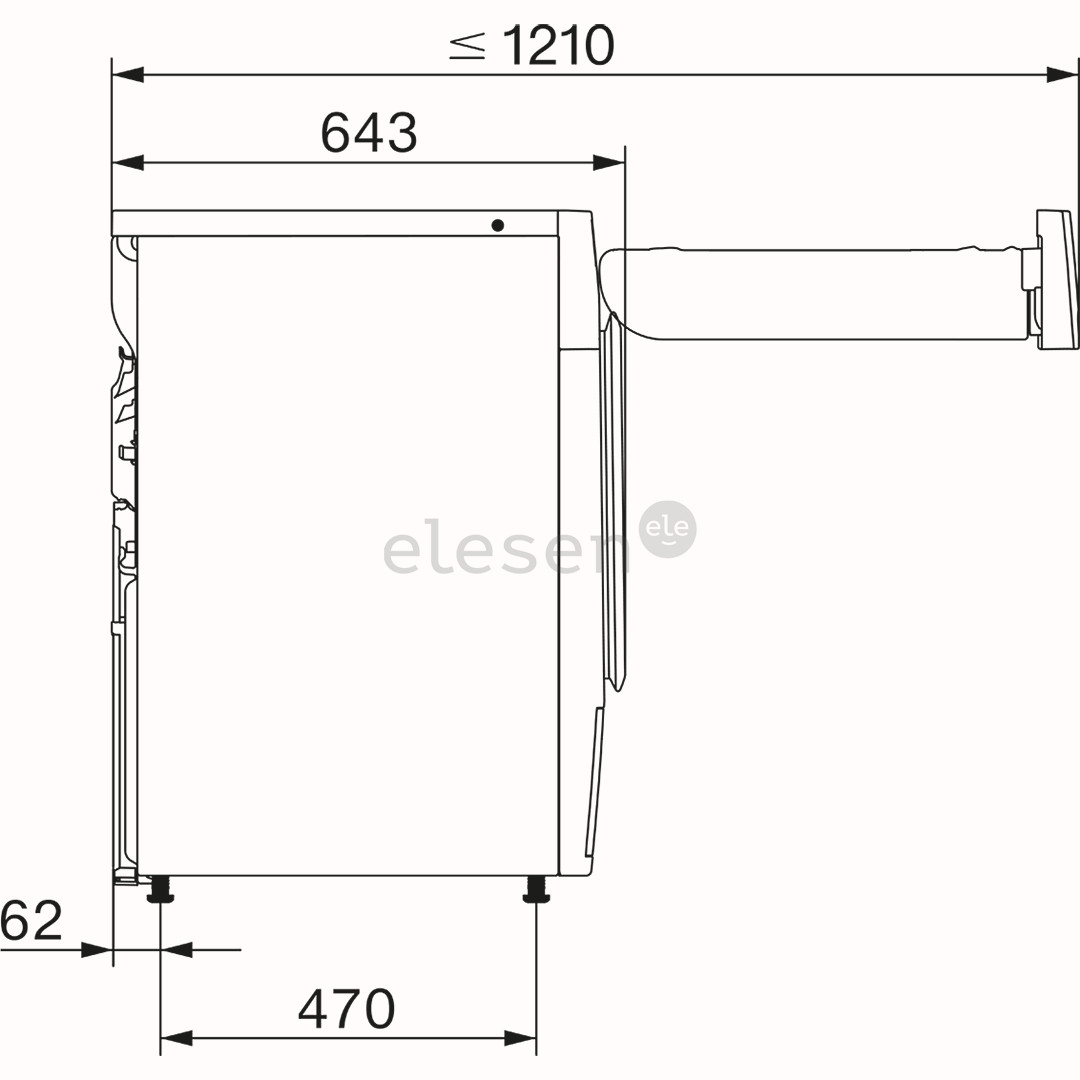 Miele T1 EcoSpeed, 8 кг, глубина 64,3 см - Сушильная машина