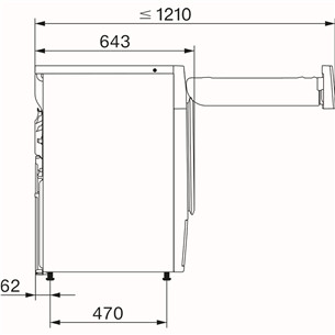 Miele T1 EcoSpeed, 9 kg, gylis 64,3 cm - Džiovyklė