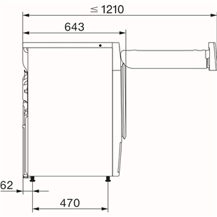 Miele T1 EcoSpeed, 9 кг, глубина 64,3 см - Сушильная машина
