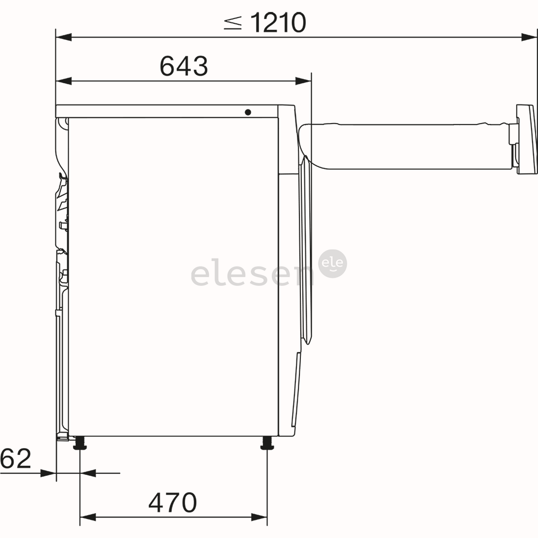Miele T1 EcoSpeed, 9 кг, глубина 64,3 см - Сушильная машина