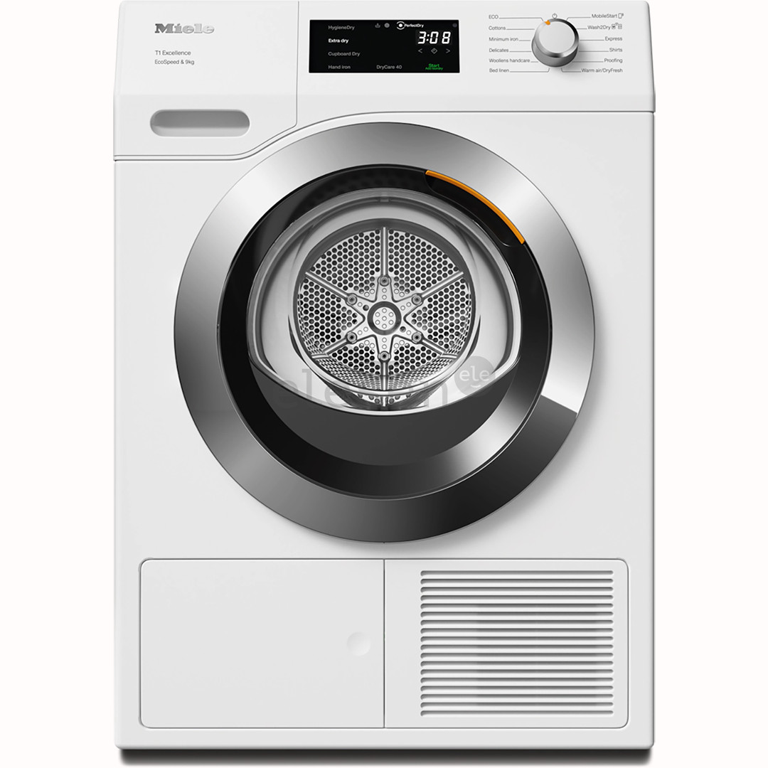Miele T1 Excellence EcoSpeed, 9 kg, gylis 60 cm - Džiovyklė