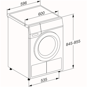 Miele T1 Excellence EcoSpeed, 9 кг, глубина 60 см - Сушильная машина