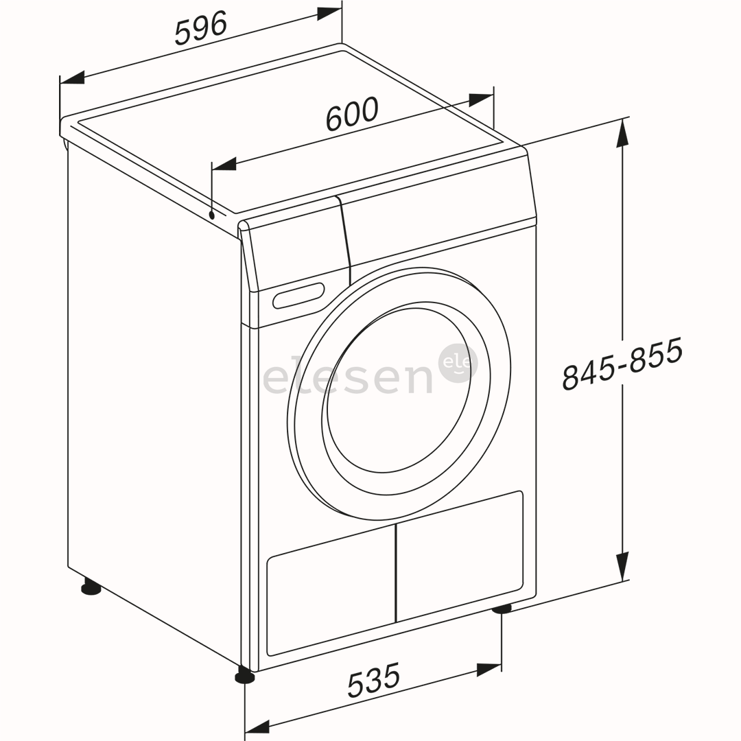 Miele T1 Excellence EcoSpeed, 9 кг, глубина 60 см - Сушильная машина