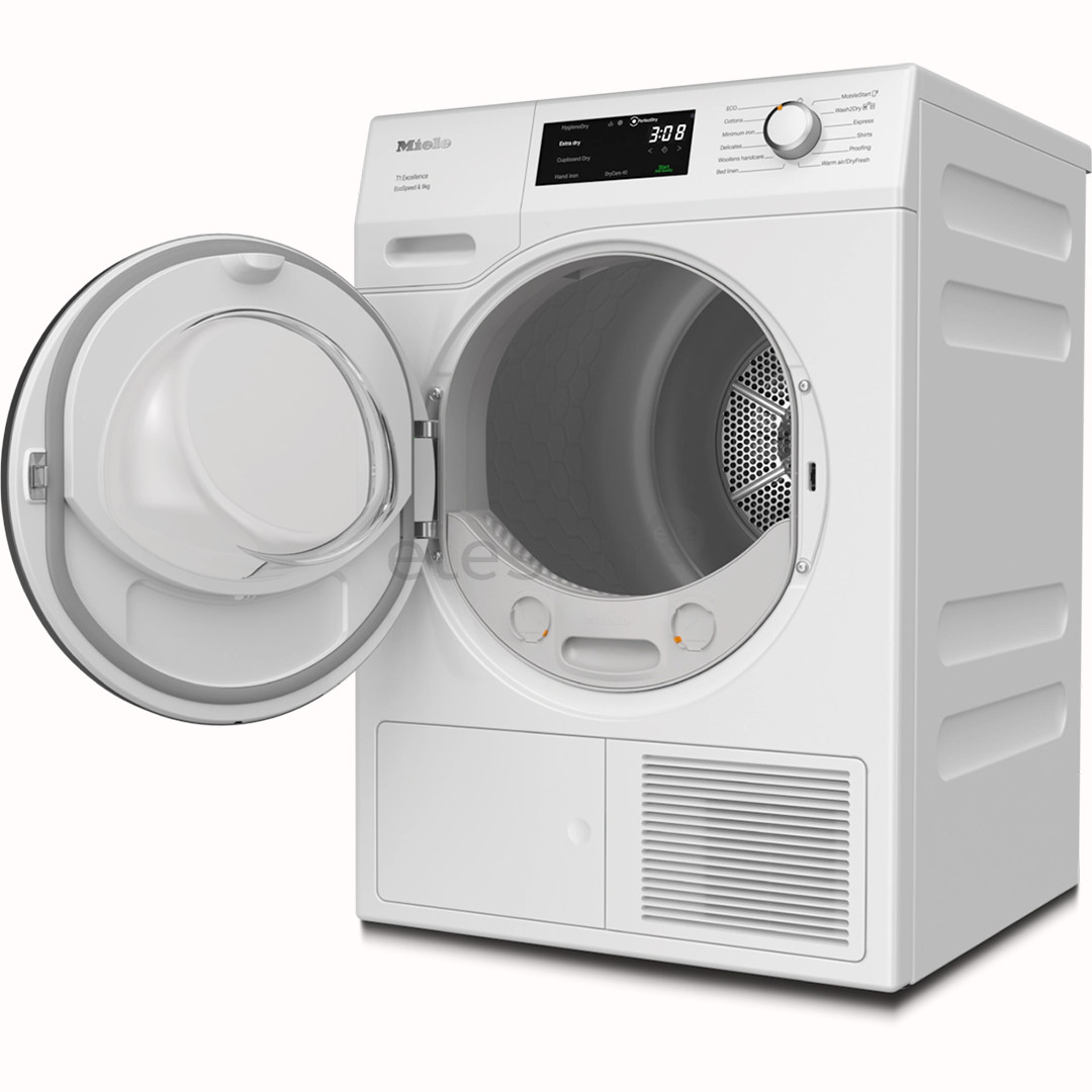 Miele T1 Excellence EcoSpeed, 9 kg, gylis 60 cm - Džiovyklė