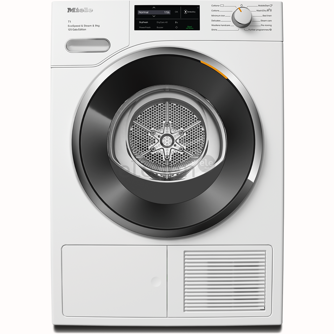 Miele T1 EcoSpeed & Steam 125 Gala Edition, 9 кг, глубина 65,5 см - Сушильная машина