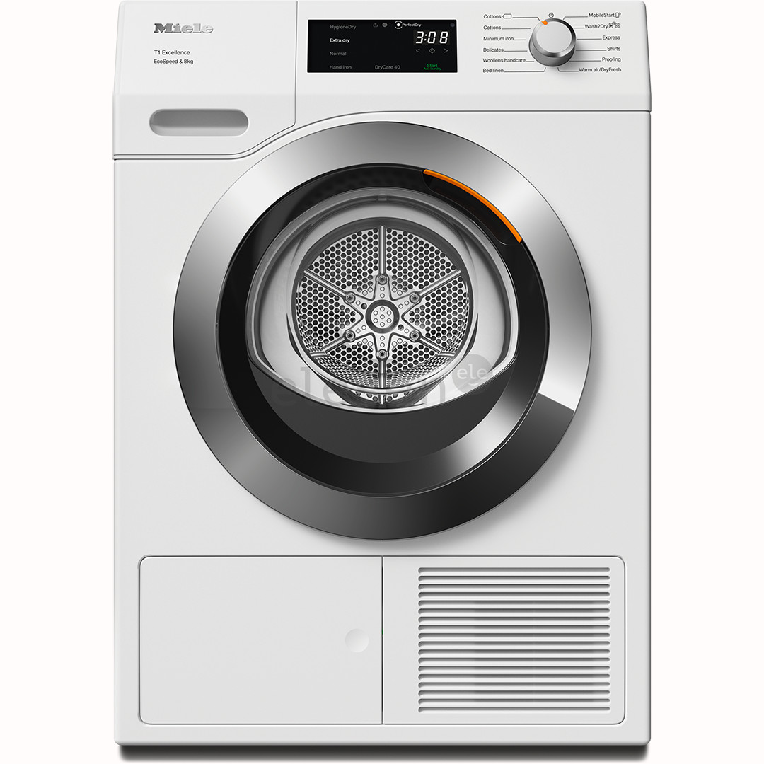 Miele T1 Excellence EcoSpeed, 8 kg, gylis 60 cm - Džiovyklė