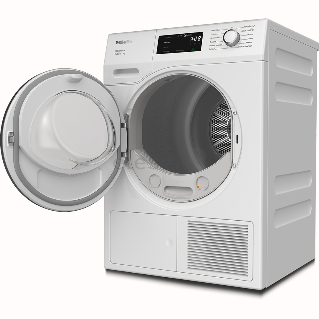 Miele T1 Excellence EcoSpeed, 8 kg, gylis 60 cm - Džiovyklė