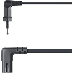 Hama Power Cord, 2-pin 90°, 1,5 m, black - Power cable