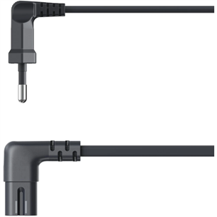 Hama Power Cord, 2-pin 90°, 1,5 m, juodas - Maitinimo laidas