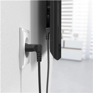 Hama Power Cord, 2-pin 90°, 3 м, черный - Кабель питания