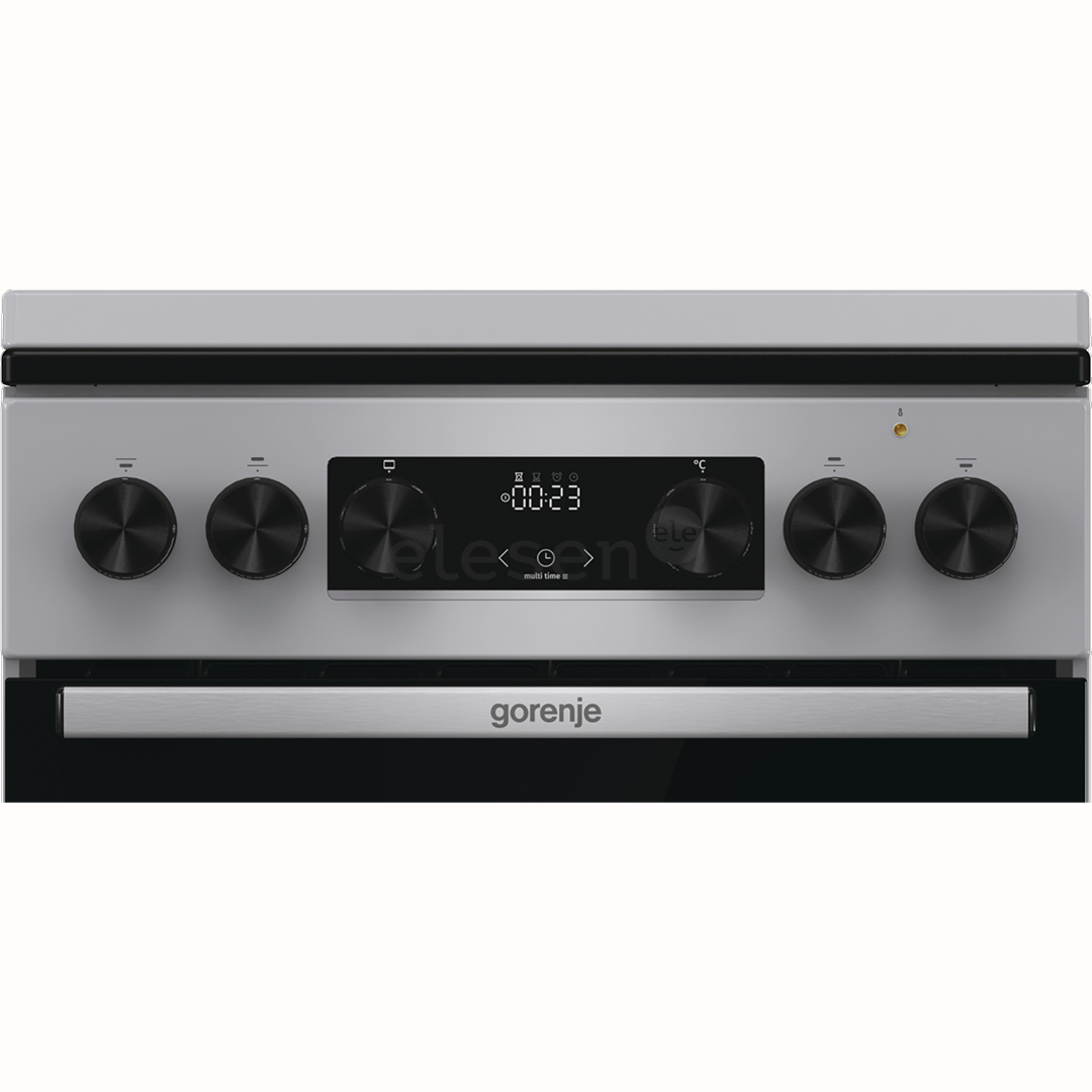Gorenje, 70 л, ширина 50 см, серый - Газовая плита с электрической духовкой