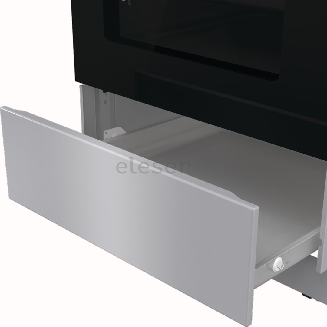 Gorenje, 70 L, width 50 cm, grey - Gas cooker with electric oven