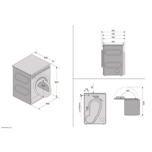 Asko, 8 kg, gylis 60,3 cm - Džiovyklė