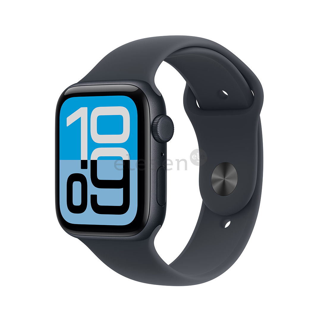 Apple Watch SE 3, 44 mm, GPS + Cellular, sport band, S/M, midnight aluminium / midnight - Smart watch