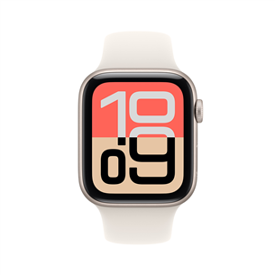 Apple Watch SE 3, 44 mm, GPS + Cellular, sport band, M/L, starlight aluminium / starlight - Smart watch
