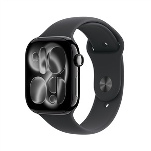 Apple Watch 11, 46 mm, GPS, S/M, juodas - Išmanusis laikrodis MEUW4ET/A