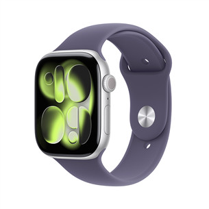 Apple Watch 11, 46 mm, GPS, M/L, sidabro spalvos - Išmanusis laikrodis MEVA4ET/A