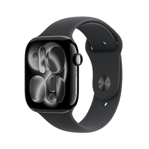 Apple Watch 11, 42 mm, GPS + Cellular, M/L, jet black - Smartwatch MF854ET/A