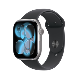 Apple Watch 11, 42 mm, GPS + Cellular, S/M, space gray - Smartwatch MF8A4ET/A