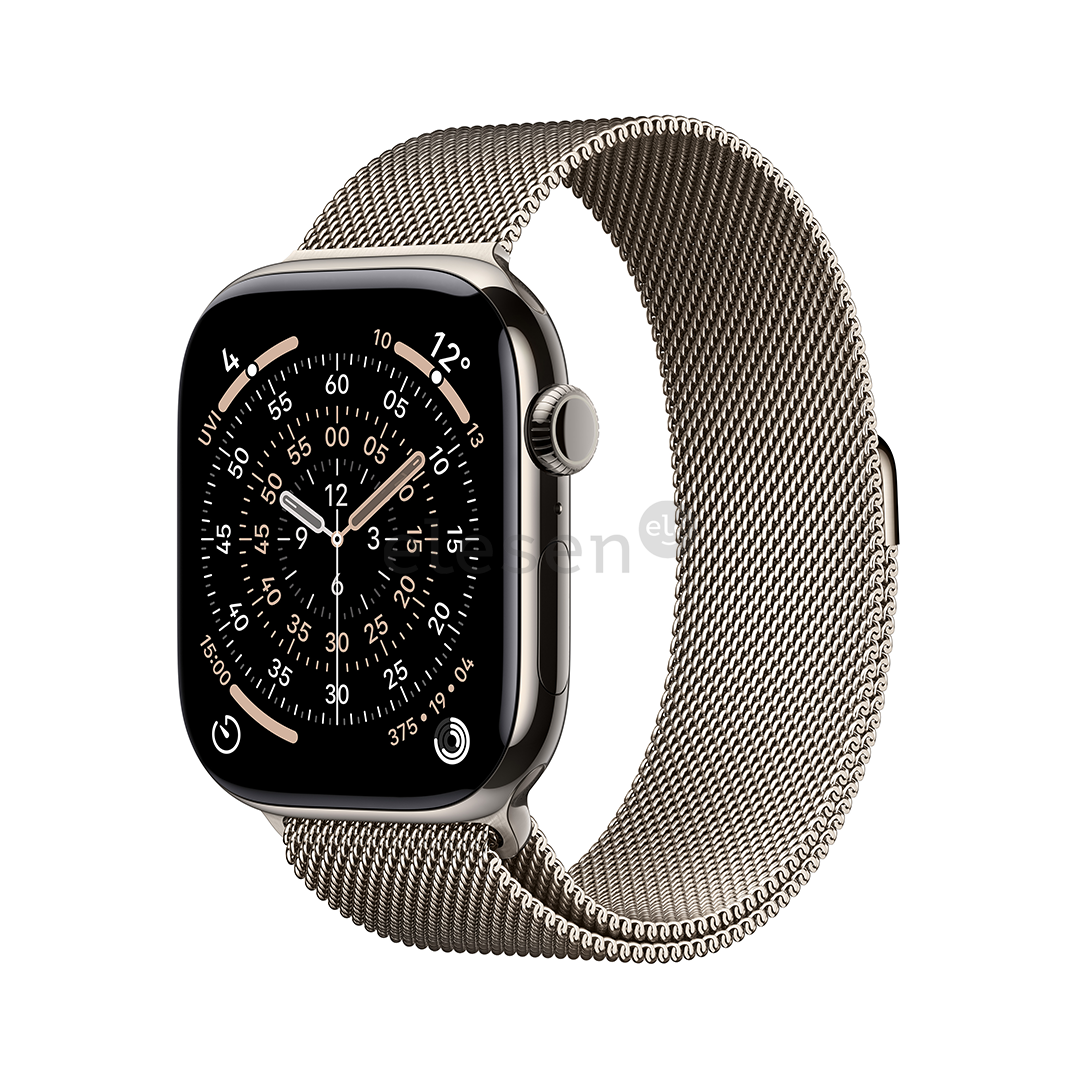 Apple Watch 11, 42 mm, GPS + Cellular, Milanese loop, natural titanium - Smartwatch