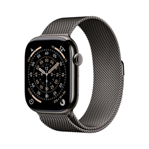Apple Watch 11, 42 mm, GPS + Cellular, Milanese loop, slate titanium - Smartwatch MF8U4ET/A
