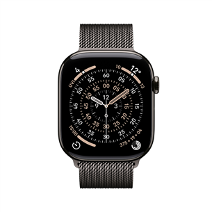 Apple Watch 11, 42 mm, GPS + Cellular, Milanese loop, slate titanium - Smartwatch