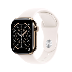 Apple Watch 11, 46 mm, GPS + Cellular, S/M, gold titanium - Smartwatch MFD54ET/A