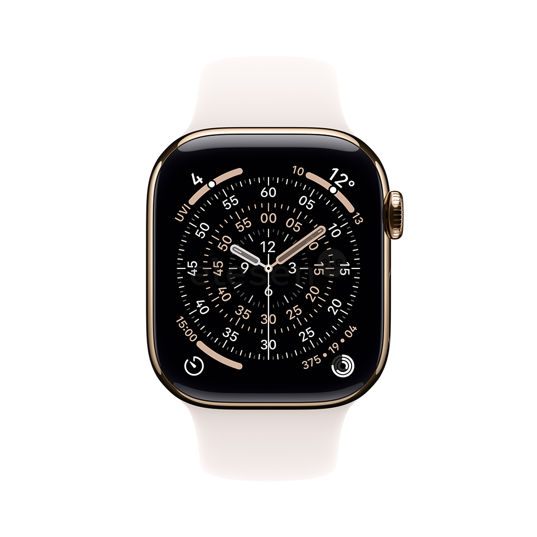 Apple Watch 11, 46 mm, GPS + Cellular, S/M, gold titanium - Smartwatch