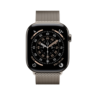 Apple Watch 11, 46 mm, GPS + Cellular, Milanese loop, M/L, titanium - Smartwatch