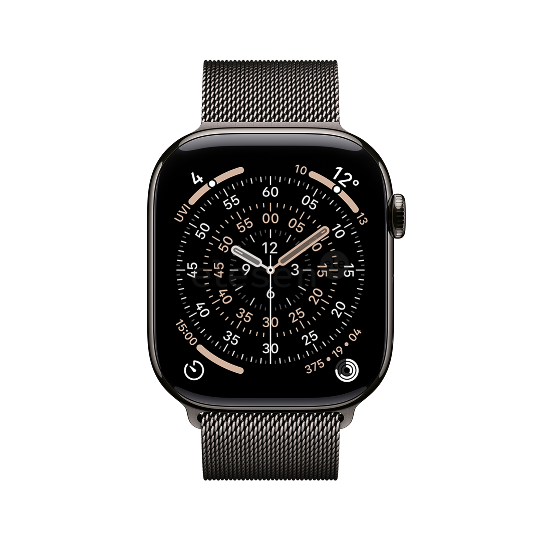 Apple Watch 11, 46 mm, GPS + Cellular, Milanese loop, S/M, slate titanium - Smartwatch