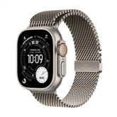 Apple Watch Ultra 3, 49 mm, Titanium Milanese Loop, Medium, natural titanium - Smartwatch