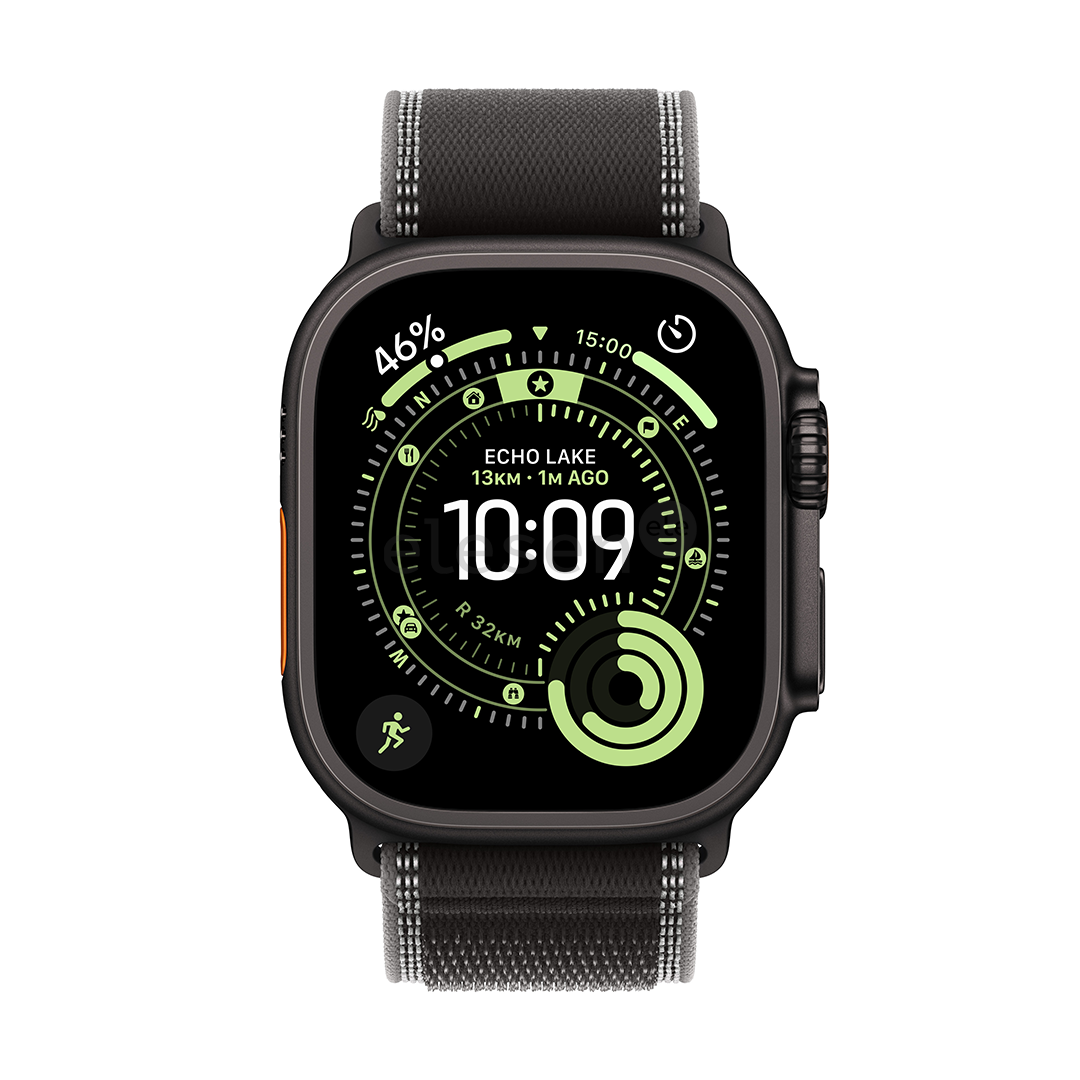 Apple Watch Ultra 3, 49 mm, Trail Loop, S/M, black titanium / charcoal - Smartwatch