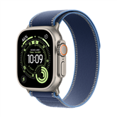 Apple Watch Ultra 3, 49 mm, Trail Loop, S/M, natural titanium / bright blue- Smartwatch