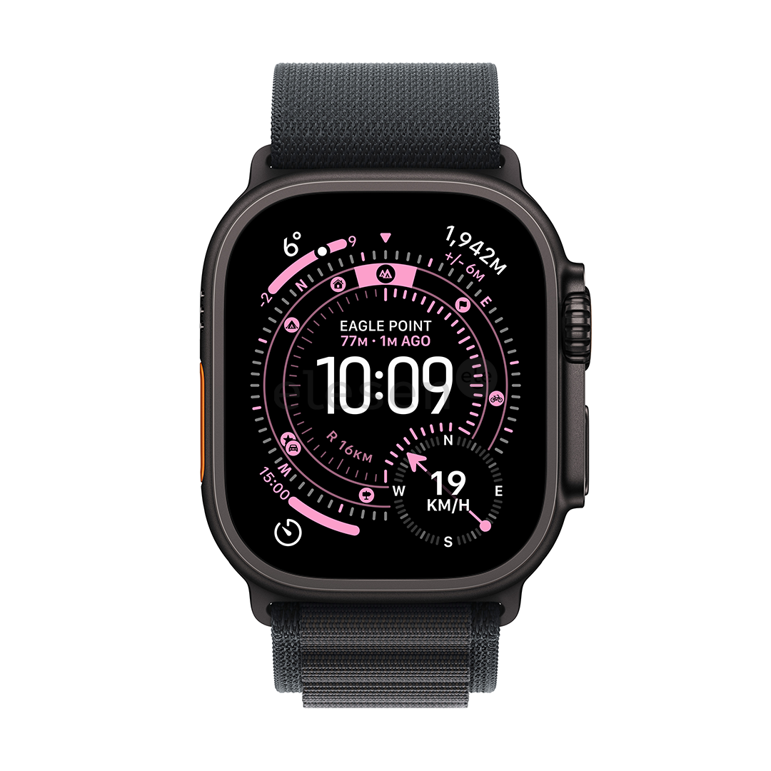 Apple Watch Ultra 3, 49 mm, Alpine Loop, Large, black titanium / black - Smartwatch