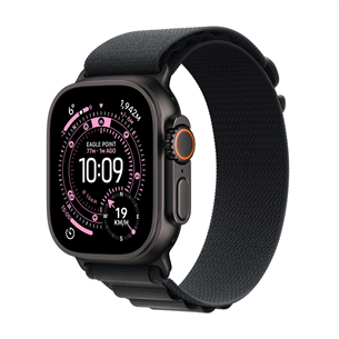 Apple Watch Ultra 3, 49 mm, Alpine Loop, Medium, black titanium / black - Smartwatch MF0V4ET/A