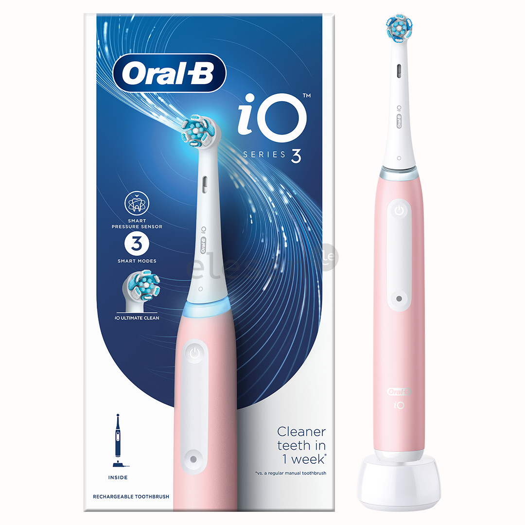 Braun Oral-B iO3, розовый - Электрическая зубная щетка