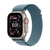 Apple Watch Ultra 3, 49 mm, Alpine Loop, Medium, natural titanium / light blue - Smartwatch