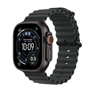 Apple Watch Ultra 3, 49 mm, Ocean Band, black titanium / black - Smartwatch MF0J4ET/A
