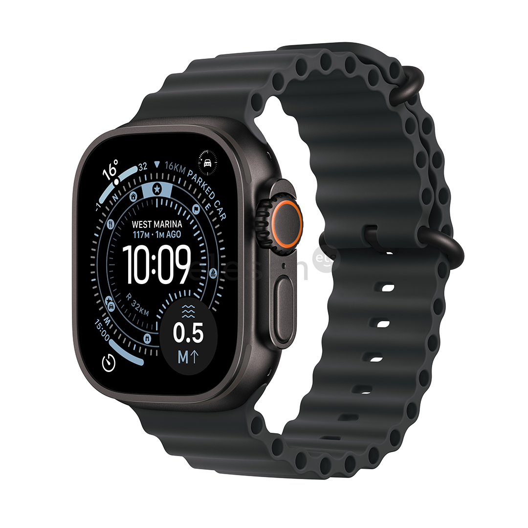 Apple Watch Ultra 3, 49 mm, Ocean Band, black titanium / black - Smartwatch