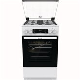 Gorenje, 70 л, ширина 50 см, белый - Газовая плита с электрической духовкой