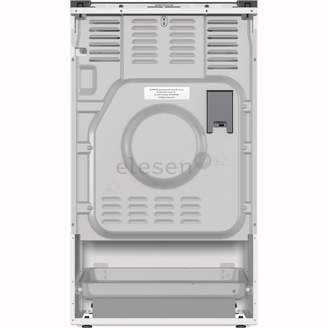 Gorenje, 70 л, ширина 50 см, белый - Газовая плита с электрической духовкой