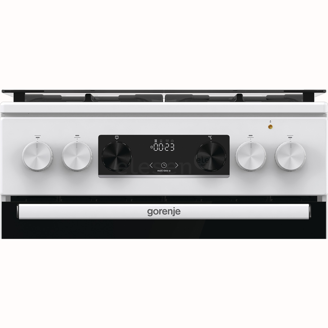 Gorenje, 70 л, ширина 50 см, белый - Газовая плита с электрической духовкой