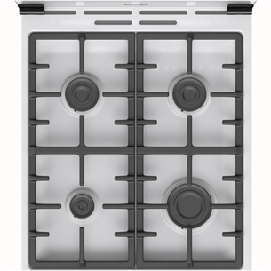 Gorenje, 70 л, ширина 50 см, белый - Газовая плита с электрической духовкой